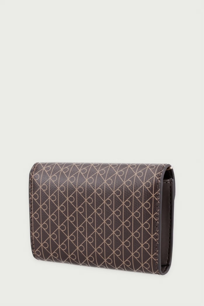 Calvin Klein novčanik za žene od imitacije kože LV04F1226G smeđa AW26