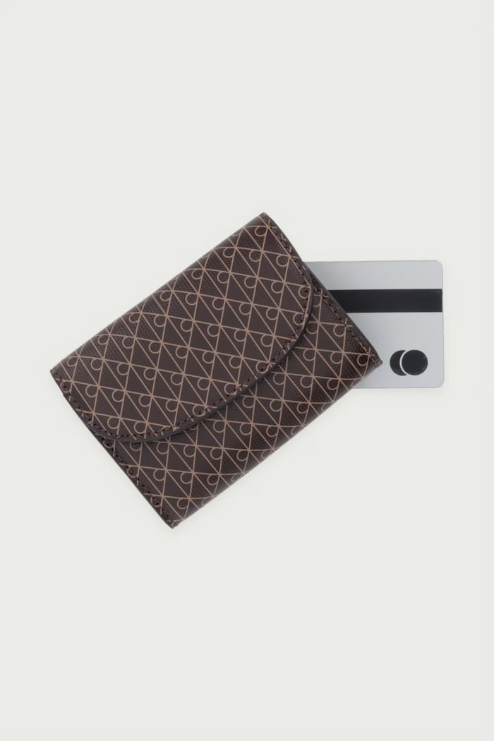 Calvin Klein novčanik za žene od imitacije kože smeđa LV04F1226G