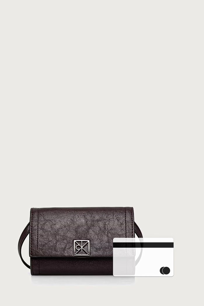 Calvin Klein novčanik za žene od imitacije kože LV04F1218G bordo