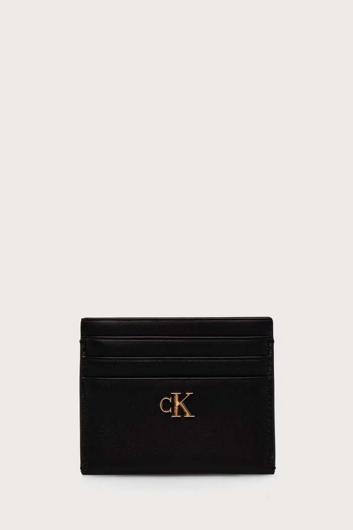 Calvin Klein etui za kartice za žene kožno crna LV04F0000G