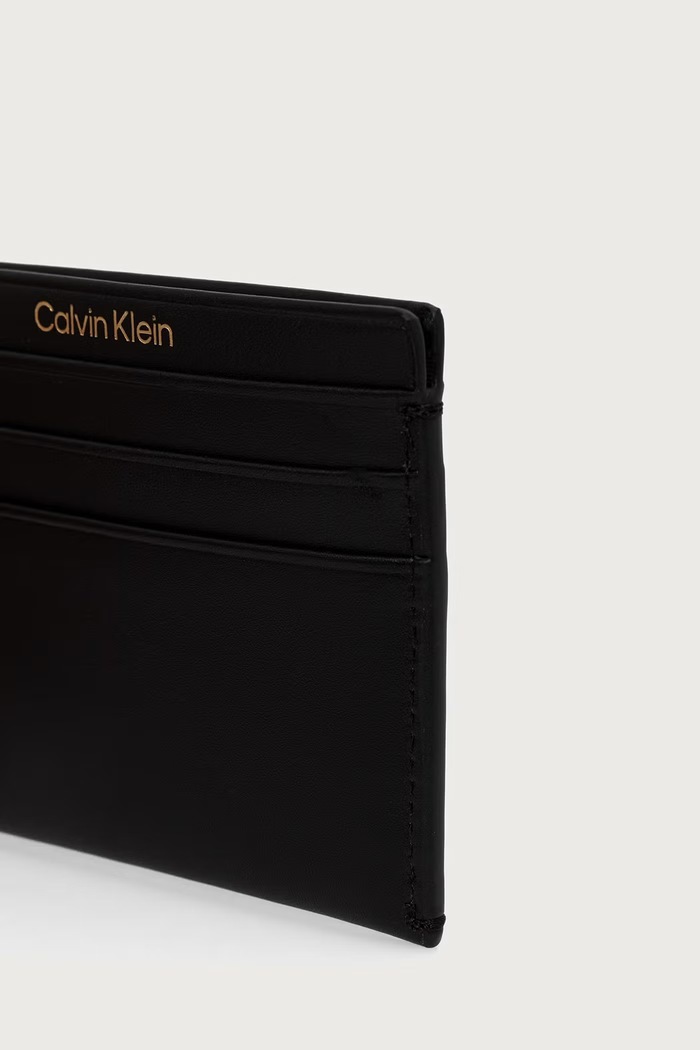 Calvin Klein etui za kartice za žene kožno LV04F0000G crna