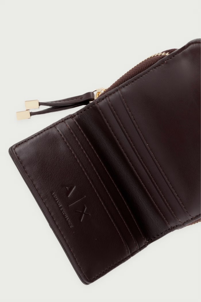 Doplnky Armani Exchange Peňaženka dámska z imitácie kože XW003312.AF19902 hnedá