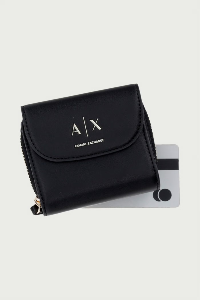 Doplnky Armani Exchange Peňaženka dámska z imitácie kože XW003312.AF19902 čierna