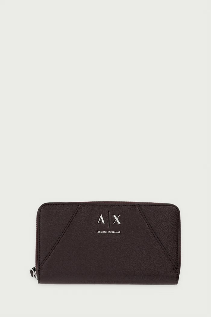 Armani Exchange Peňaženka dámska z imitácie kože hnedá XW000359.AF26569