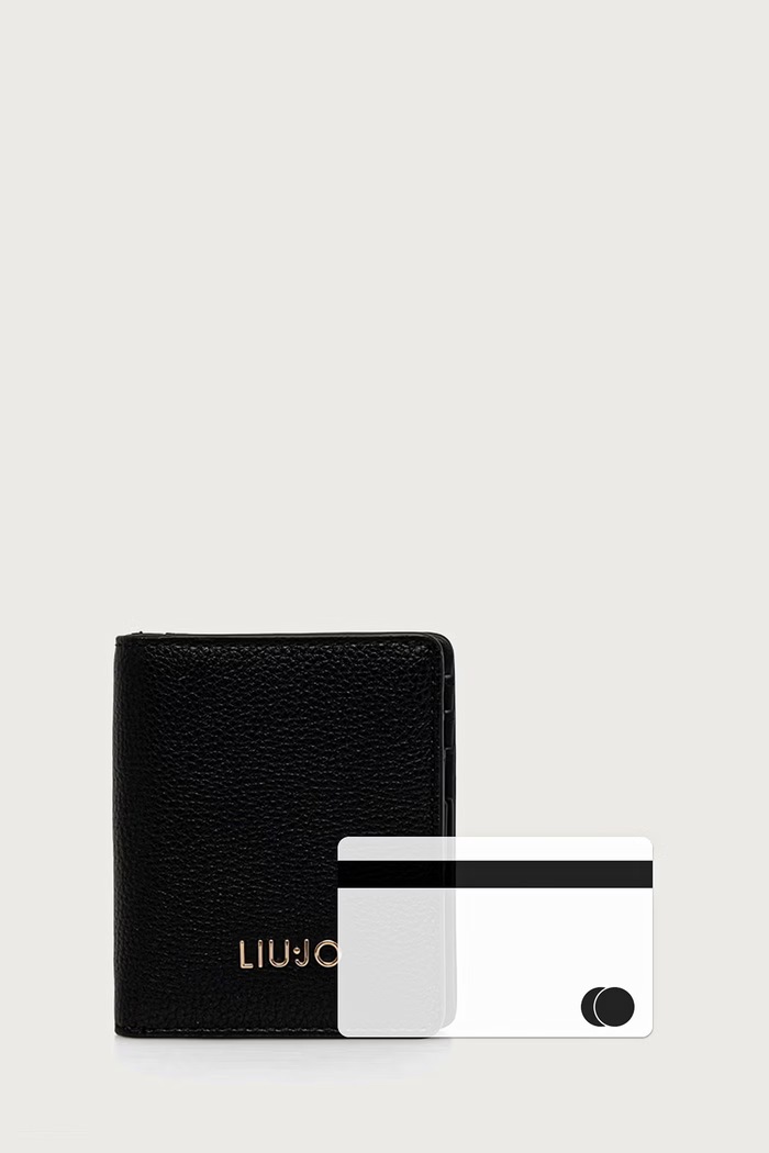 Liu Jo portfel damski z imitacji skóry AF6177.E1019 czarny