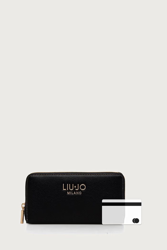 Liu Jo portfel damski z imitacji skóry AF6170.E1120 czarny