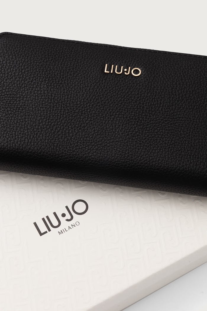 Liu Jo portfel damski z imitacji skóry czarny AF6170.E1019
