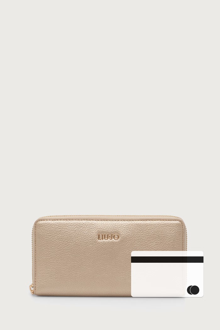 Liu Jo portfel damski z imitacji skóry AF6170.E1019 złoty