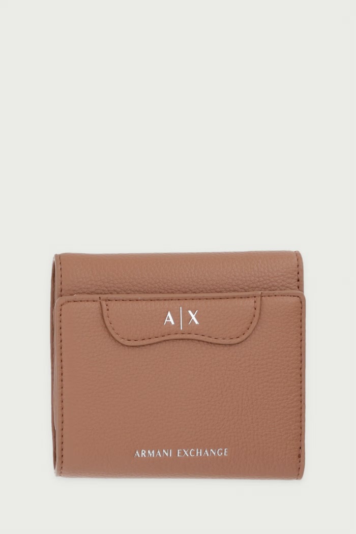 Armani Exchange Portfel damski z imitacji skóry beżowy XW002819.AF26578