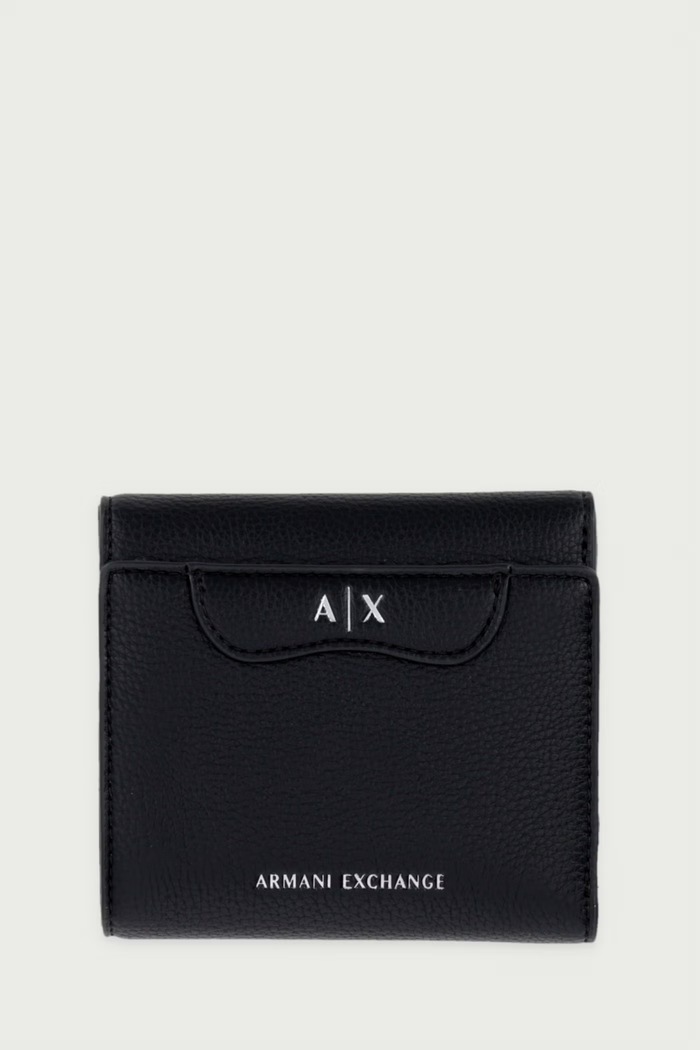 Armani Exchange Portfel damski z imitacji skóry czarny XW002819.AF26578