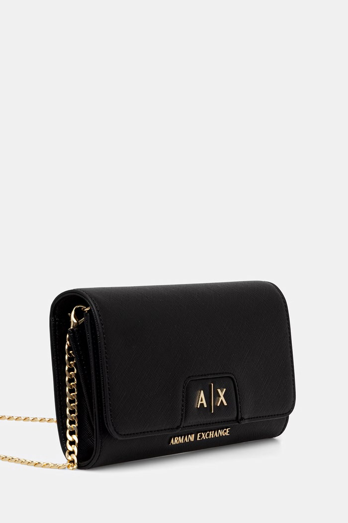 Armani Exchange клатч жіночий зі штучної шкіри XW000358.AF26570 чорний AW26