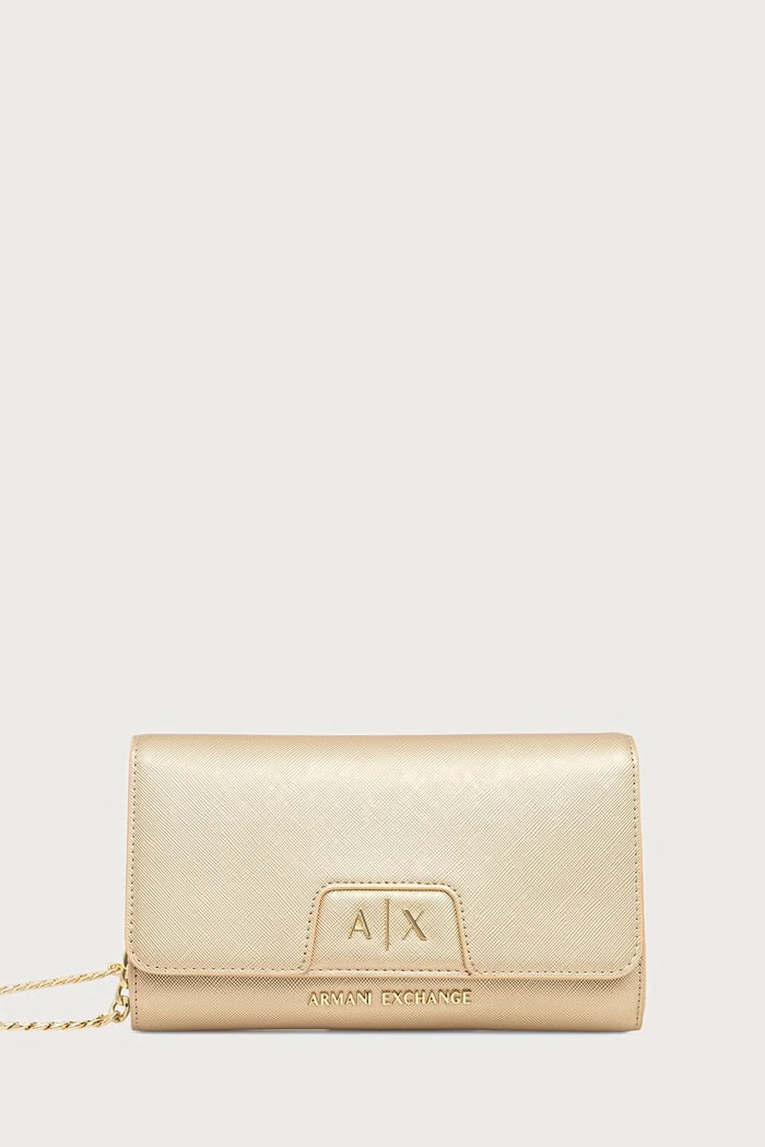 Armani Exchange Kopertówka damska z imitacji skóry złoty XW000358.AF26570