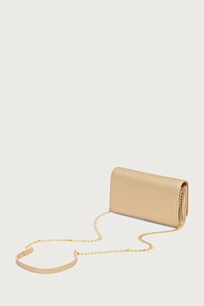 Akcesoria Armani Exchange Kopertówka damska z imitacji skóry XW000358.AF26570 złoty