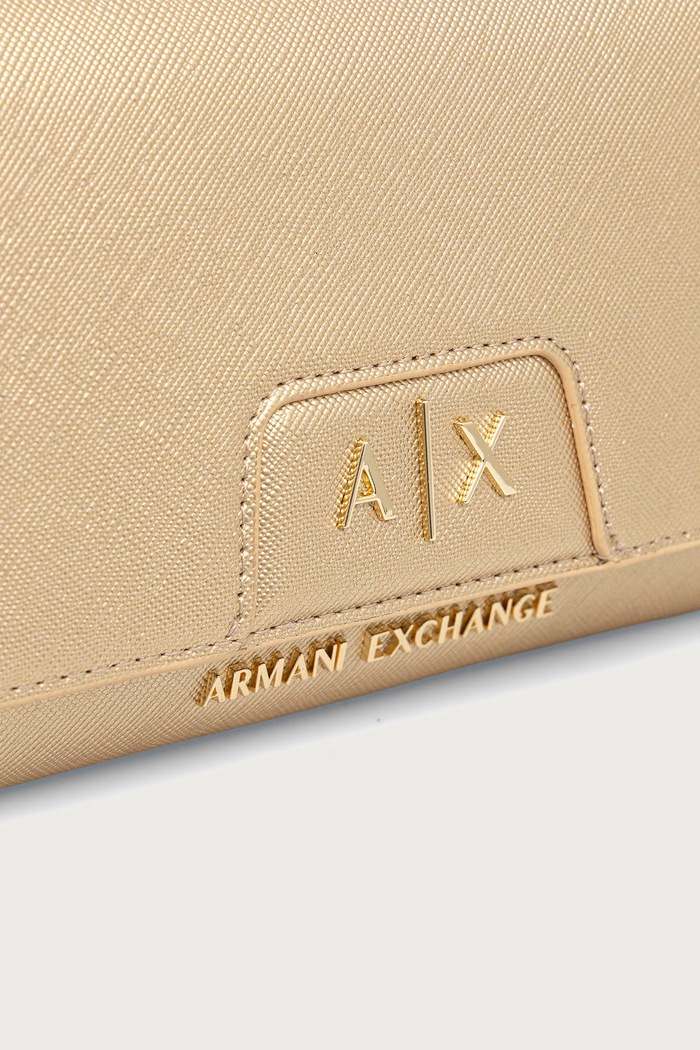 Kopertówka damska z imitacji skóry Armani Exchange złoty XW000358.AF26570