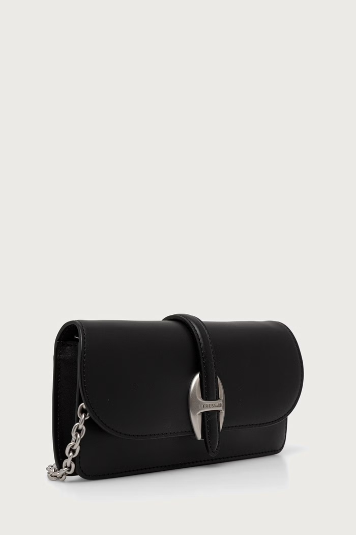 Trussardi Portfel damski skórzany I062E200195N czarny AW26
