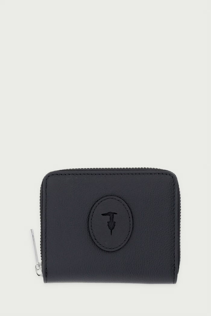 Trussardi Portfel damski skórzany czarny I029E100199N