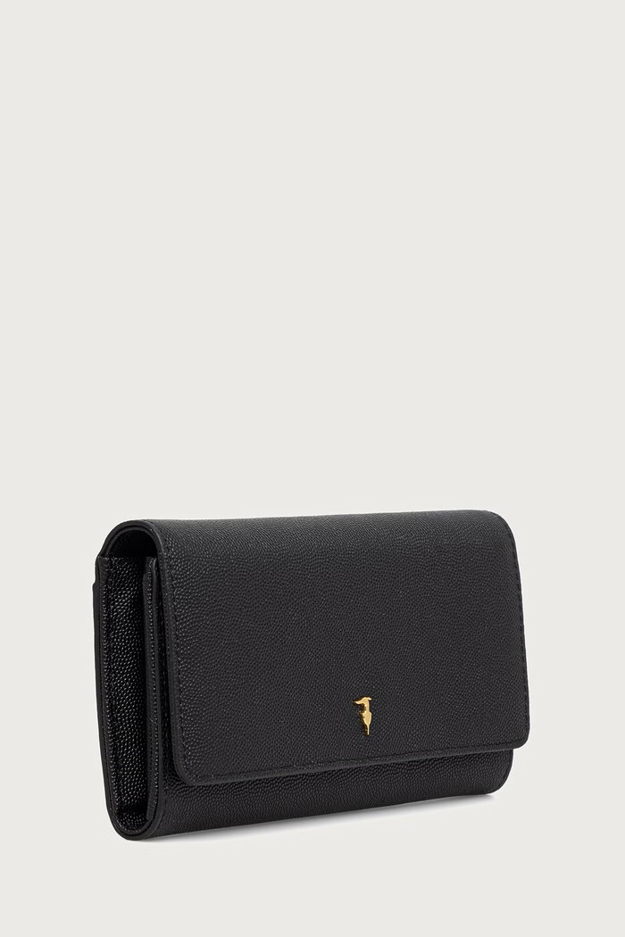 Trussardi Portfel damski skórzany I022E000131N czarny AW26