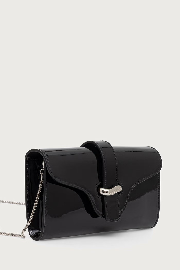 Emporio Armani Kopertówka damska skórzana EW004420.AF25357 czarny AW26
