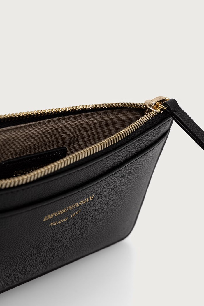 Akcesoria Emporio Armani portfel damski skórzany EW000547.AF19568 czarny