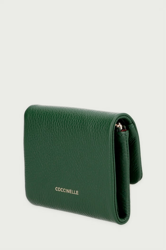 Coccinelle Portfel damski skórzany E2.TBM.11.G0.01 zielony AW26