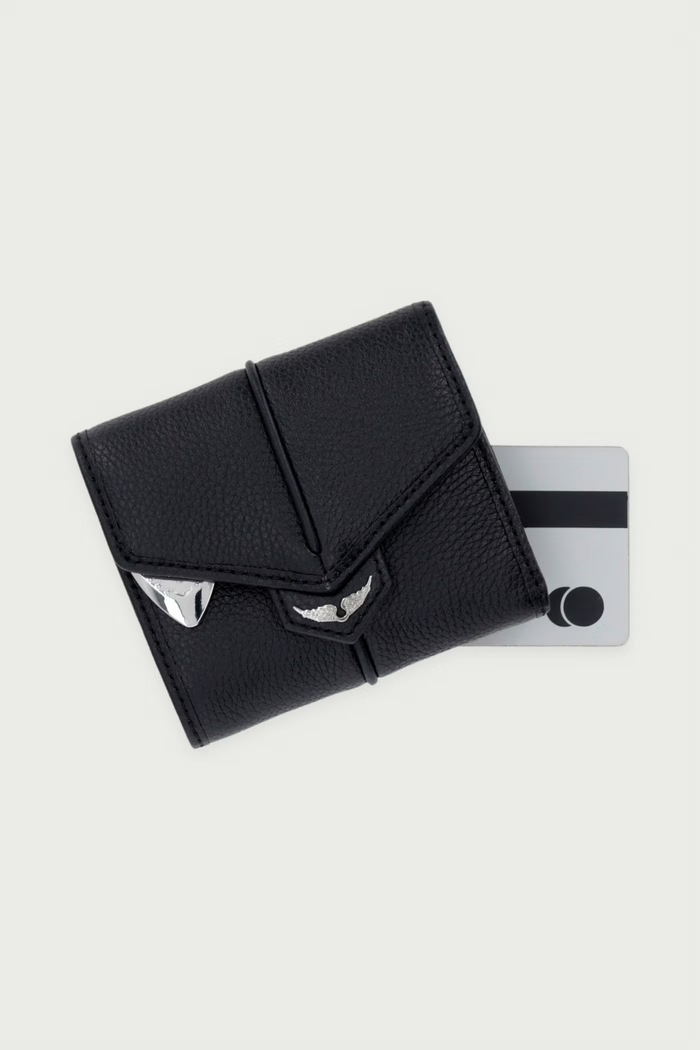 Novčanik za žene od pamuka SUNNY Zadig&Voltaire LWSG03859 crna