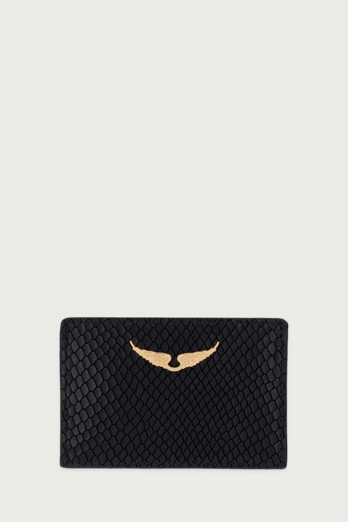 Zadig&Voltaire Etui za kartice za žene od kože crna LWSG03822