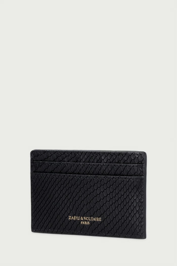 Zadig&Voltaire Etui za kartice za žene od kože LWSG03822 crna AW26