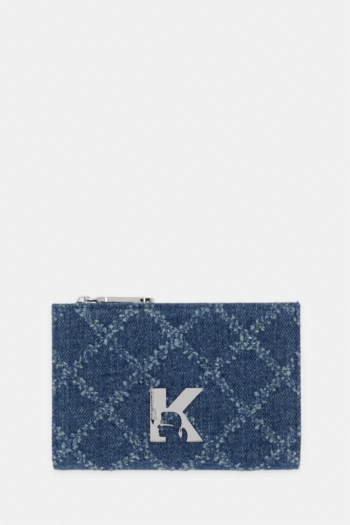 Karl Lagerfeld Jeans портфейл дамски от деним син B3W32081