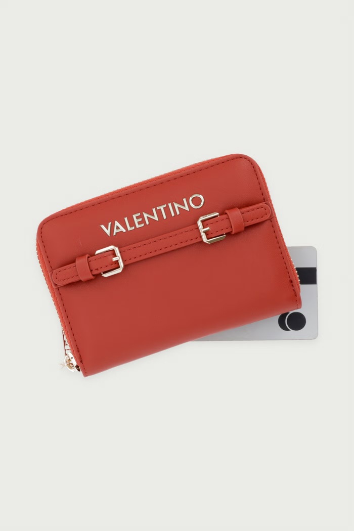 Portfel damski z imitacji skóry ARCHI Valentino Bags VPSAF0137 pomarańczowy