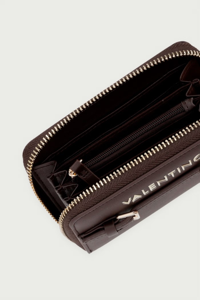 Akcesoria Valentino Bags Portfel damski z imitacji skóry ARCHI VPSAF0137 brązowy