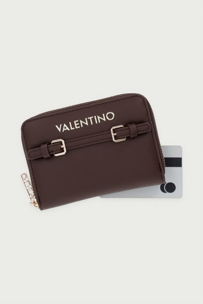 Portfel damski z imitacji skóry ARCHI Valentino Bags VPSAF0137 brązowy