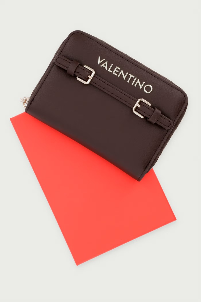 Portfel damski z imitacji skóry ARCHI Valentino Bags brązowy VPSAF0137