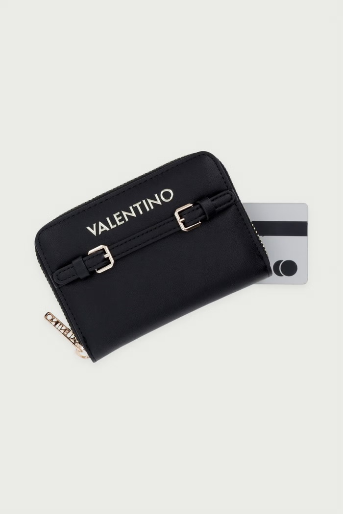 Portfel damski z imitacji skóry ARCHI Valentino Bags VPSAF0137 czarny