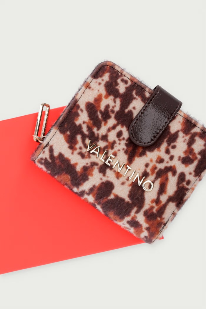 Portfel damski LINE Valentino Bags brązowy VPSAEK215