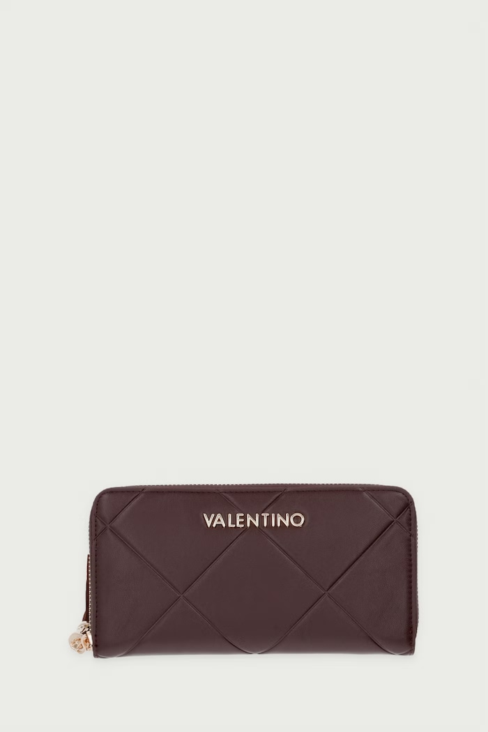 Valentino Bags Portfel z imitacji skóry ASTRID brązowy VPSAD2155