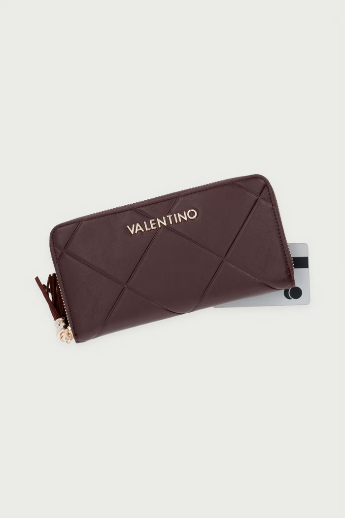 Portfel z imitacji skóry ASTRID Valentino Bags VPSAD2155 brązowy