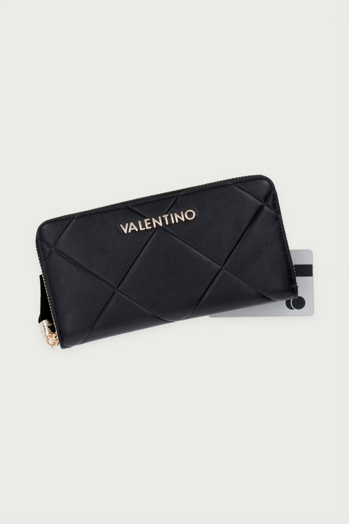 Portfel z imitacji skóry ASTRID Valentino Bags VPSAD2155 czarny