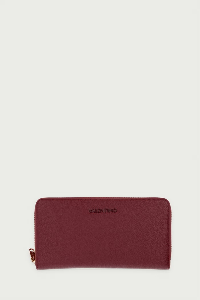 Valentino Bags Portfel damski z imitacji skóry FARN bordowy VPSA9Z155