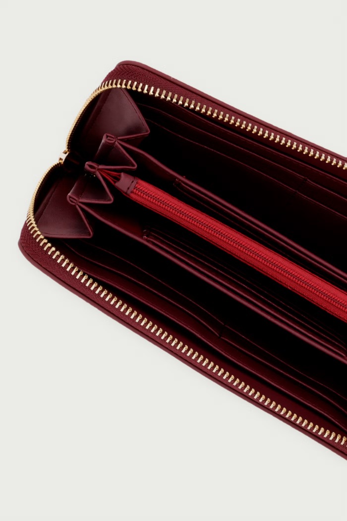Akcesoria Valentino Bags Portfel damski z imitacji skóry FARN VPSA9Z155 bordowy