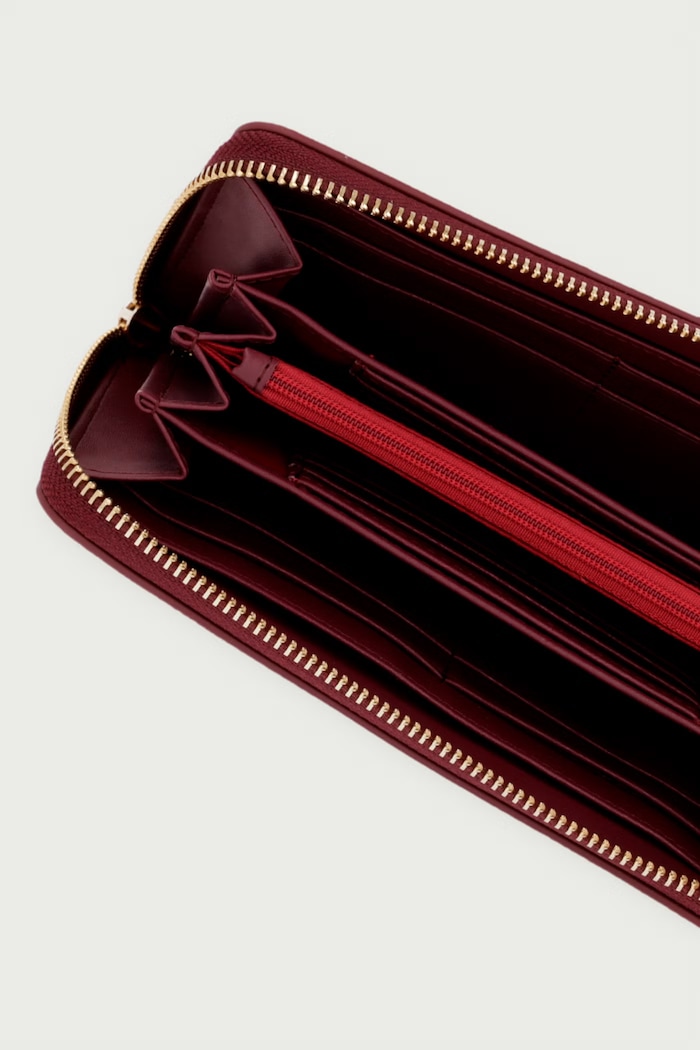 Akcesoria Valentino Bags Portfel damski z imitacji skóry FARN VPSA9Z155 bordowy
