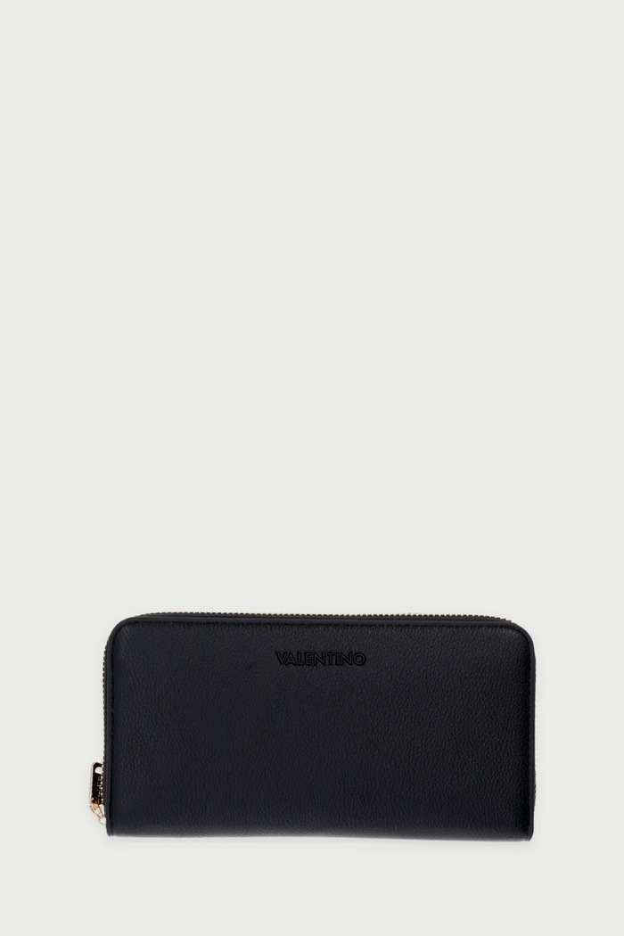 Valentino Bags Portfel damski z imitacji skóry FARN czarny VPSA9Z155