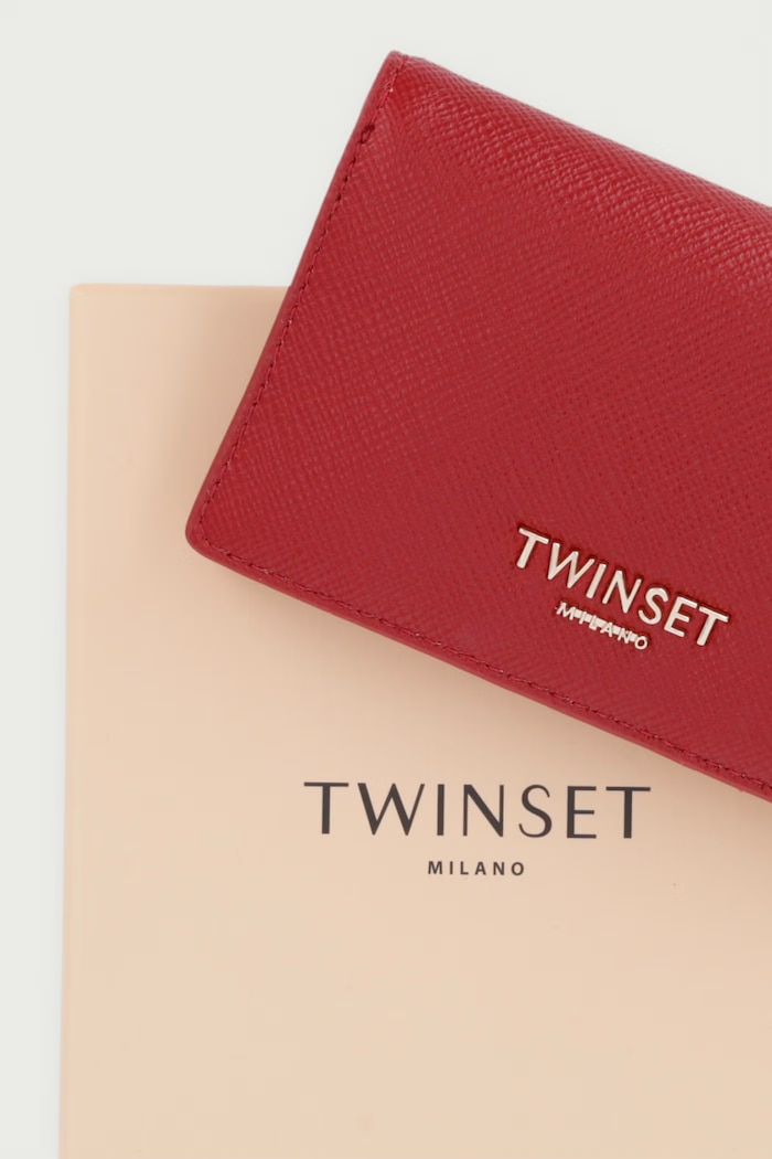 Гаманець зі штучної шкіри Twinset червоний 262TL8032