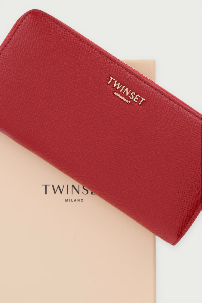 Кошелек для женщин из искусственной кожи Twinset красный 262TL8030