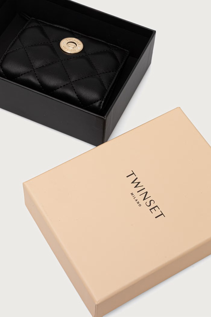 Novčanik za žene od imitacije kože Twinset crna 262TH7012
