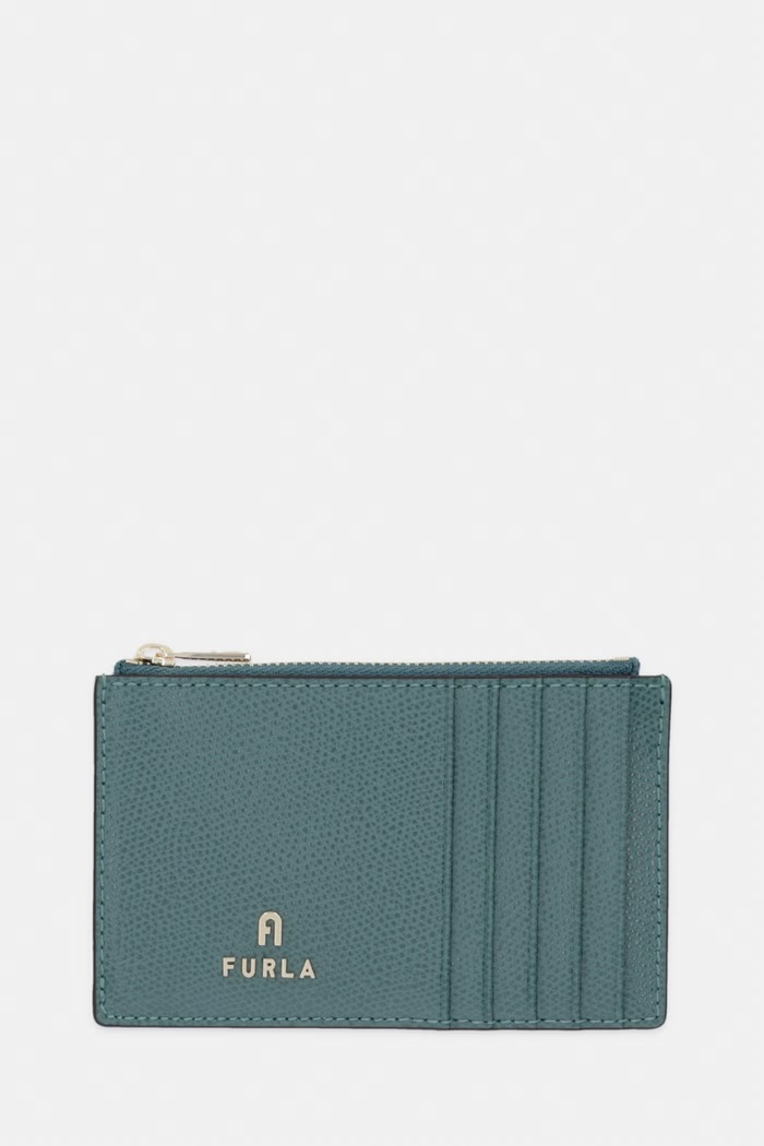 Furla portfel damski skórzany zielony WP00310.ARE000.4899S