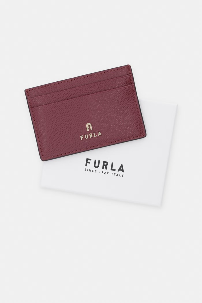 Furla etui na karty damskie skórzane bordowy WP00305.ARE000.4908S