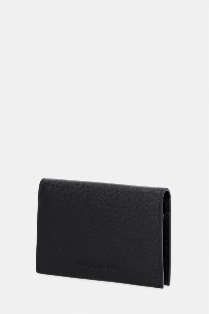 Karl Lagerfeld etui za kartice ženski usnjeni K/SIGNATURE B3W32001 črna AW26