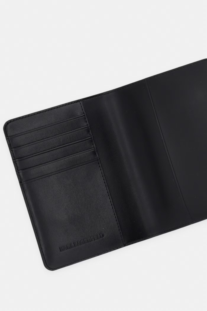 Doplňky Karl Lagerfeld pouzdro na pas dámské kožené K/AUTOGRAPH B3W32085 černá