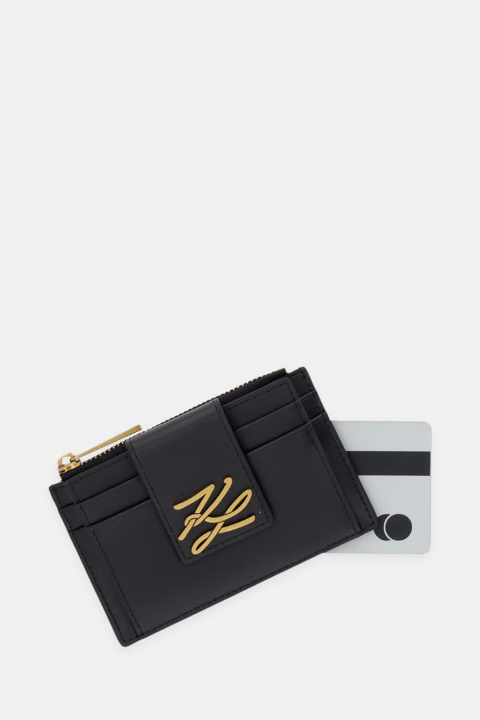 Karl Lagerfeld Peněženka dámská kožená K/AUTOGRAPH černá B3W32006