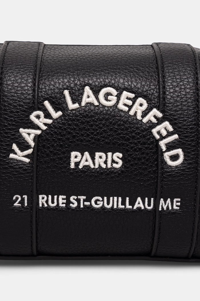 Karl Lagerfeld kozmetična torbica ženska iz umetnega usnja K/RSG črna B3W32024